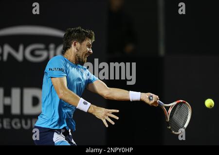 Rio de Janeiro, Brasilien. 26. Februar 2023; Jockey Club Brasileiro, Rio, Brasilien: ATP 500 Rio Tennis Open, Singles Finale, Tag 7; Cameron Norrie (GBR) gegen Carlos Alcaraz (ESP). Kredit: Action Plus Sports Images/Alamy Live News Stockfoto