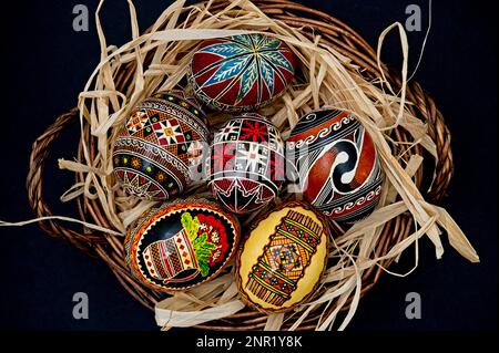 Pysanka, Pysanky Ukrainische Ostereier Trypillian Stockfoto