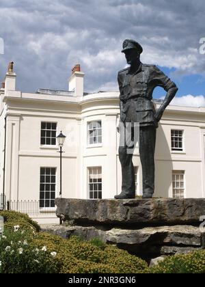 Mountbatten Statue, Grosvenor Square, Southampton, Hampshire, Großbritannien Stockfoto