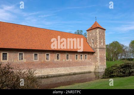 Burg Huelshoff, Havixbeck, Mülsterland, Nordrhein-Westfalen, Deutschland Stockfoto