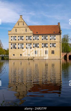 Burg Huelshoff, Havixbeck, Mülsterland, Nordrhein-Westfalen, Deutschland Stockfoto