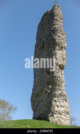 BRAMBER, WEST SUSSEX/UK - 20. April: Bleiben von bramber Castle im Bramber West Sussex UK am 20. April 2018 Stockfoto