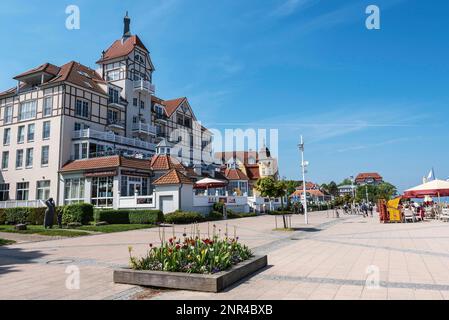 Strandpromenade, Kuhlungsborn, Ostsee, Mecklenburg-Vorpommern, Deutschland Stockfoto