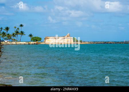 Das historische Fort San Juan De La Cruz auch als "El Canuelo von San Juan Puerto Rico bekannt Stockfoto