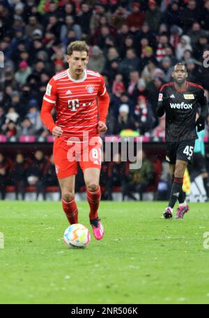 MÜNCHEN, Deutschland. , . Während des Bundesliga Fußballspiels zwischen dem FC Bayern München und dem FC Union Berlin in der Allianz Arena in München am 26. Februar 2023. DFL, Fussball, 3:0 (Foto und Copyright @ ATP images/Arthur THILL (THILL Arthur/ATP/SPP) Kredit: SPP Sport Press Photo. Alamy Live News Stockfoto