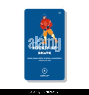 Eishockey-Eislaufvektor Stock Vektor