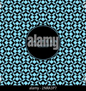 Dekoratives geometrisches, abstraktes nahtloses Muster. Quadratisches Linienmuster. Stock Vektor