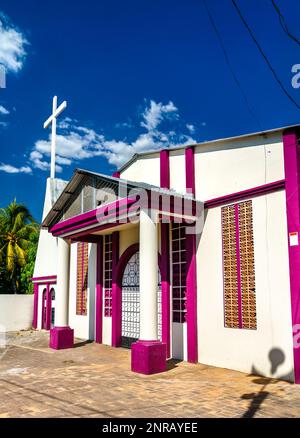 Kirche San Luis Rey de Francia in San Luis Talpa, El Salvador Stockfoto