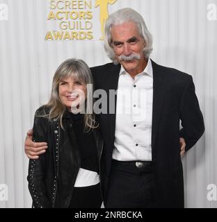 Los Angeles, Usa. 26. Februar 2023. (L-R) Katharine Ross und Sam Elliott nehmen am Sonntag, den 26. Februar 2023, an den jährlichen SAG Awards 29. im Fairmont Century Plaza in Los Angeles, Kalifornien, Teil. Foto: Jim Ruymen/UPI Credit: UPI/Alamy Live News Stockfoto