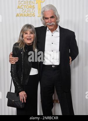 Los Angeles, Usa. 26. Februar 2023. (L-R) Katharine Ross und Sam Elliott nehmen am Sonntag, den 26. Februar 2023, an den jährlichen SAG Awards 29. im Fairmont Century Plaza in Los Angeles, Kalifornien, Teil. Foto: Jim Ruymen/UPI Credit: UPI/Alamy Live News Stockfoto