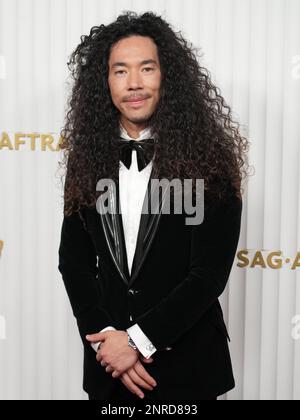 Cole Walliser wird am Sonntag, den 26. Februar 2023, bei den 29. Annual Screen Actors Guild Awards im Fairmont Century Plaza in Los Angeles, Kalifornien, eintreffen. (Foto: Sthanlee B. Mirador/Sipa USA) Stockfoto