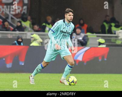 Mailand, Italien. 26. Februar 2023. Mailand 26. Februar 2023 Stadio G Meazza Italienische Meisterschaft A Tim 2022/23 AC Mailand - Atalanta BC auf dem Foto : Berat Djimsiti Ph Antonio Saia Kredit: Christian Santi/Alamy Live News Stockfoto