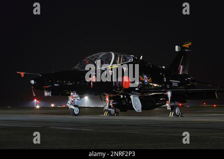 BAE Hawk T 2, ZK0031 4Sqn, RAF Valley , Anglesey, North Wales, Vereinigtes Königreich, Stockfoto