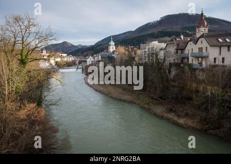 Die Altstadt von Waidhofen an der Ybbs im Herbst, Mostviertel, Niederösterreich, Österreich Stockfoto