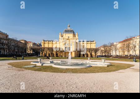 Art Pavillon in Zagreb, Kroatien Stockfoto