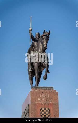 Statue von König Tomislav, Zagreb, Kroatien Stockfoto