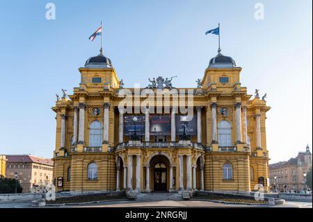 Croatian National Theatre, Zagreb, Kroatien Stockfoto