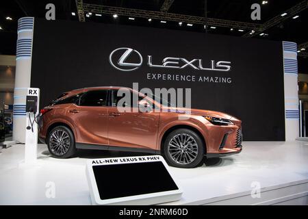 LEXUS RX 450h+ PHEV auf der Thailand International Motor Expo 2022 39. am 30. November 2022 in Nonthaburi, Thailand. Stockfoto