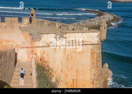 Kasbah des Udayas und Atlantik, Rabat. Marokko Stockfoto