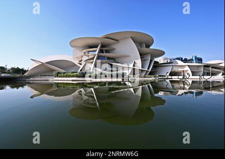 Nationalmuseum von Katar vom Architekten Jean Nouvel, Doha, Katar Stockfoto