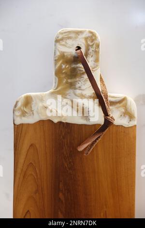 Holzschalen in limitierter Auflage Stockfoto
