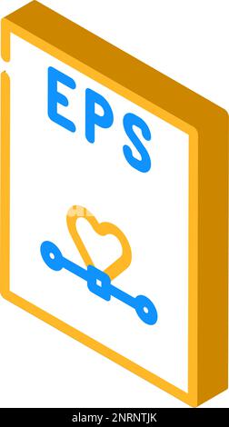 vektordarstellung des isometrischen Symbols im EPS-Dateiformat des Dokuments Stock Vektor