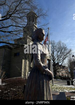 Abigail Adams Statue, geformt von Sergey Eylanbekov in Quincy Massachusetts Stockfoto