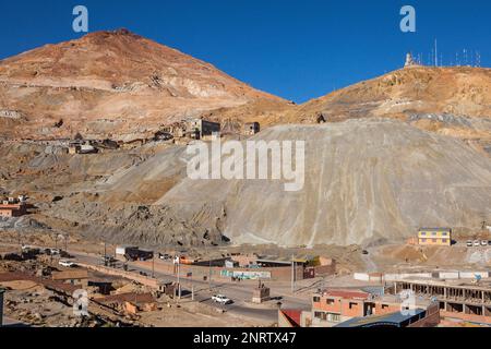 Pailaviri Abschnitt, Cerro Rico, Potosi, Bolivien Stockfoto