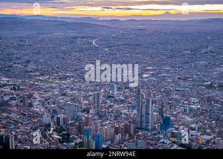 Skyline, Downtown, Bogota, Kolumbien Stockfoto