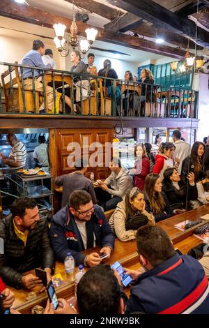 Restaurant La Puerta Falsa, Bogotá, Kolumbien Stockfoto