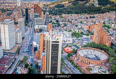 Skyline, Downtown, Bogota, Kolumbien Stockfoto