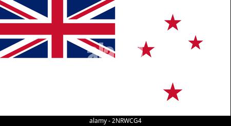 Royal New Zealand Navy Ensign Stockfoto