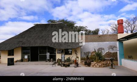 Habitatkonservierung Solitaire in Namibia Stockfoto