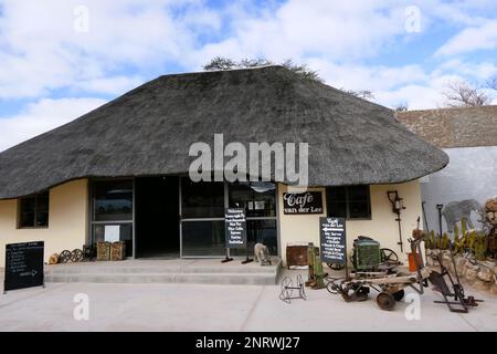 Habitatkonservierung Solitaire in Namibia Stockfoto