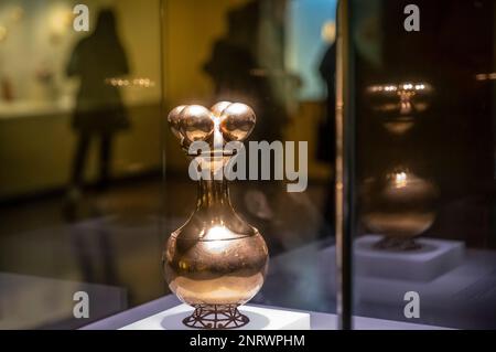 Poporo Armenia, Präkolumbianische 375/000 Sammlung, Gold Museum, das Museo del Oro, Bogota, Kolumbien, Südamerika Stockfoto