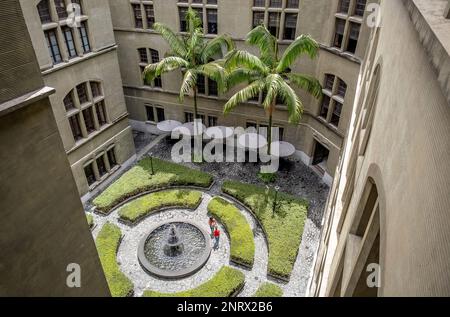 Innenhof des Palacio de la Cultura, Rafael Uribe Uribe, Palast der Kultur, Medellín, Kolumbien Stockfoto