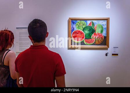 Frida Kahlo Museum, "Viva la Vida´, lange Leben von Frida Kahlo, Coyoacán, Mexiko-Stadt, Mexiko Stockfoto