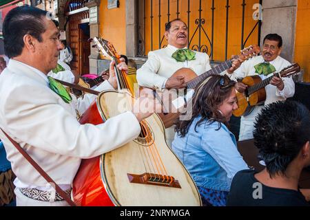 Mariachis, Plaza Garibaldi, Mexico City, Mexiko Stockfoto