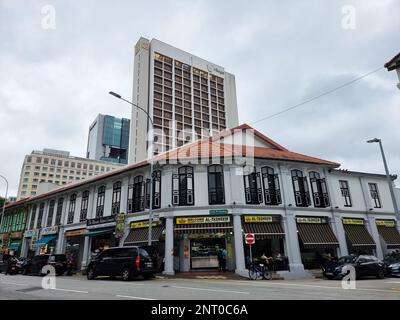 Bugis ist eine Gegend in Singapur, die die Bugis Street umfasst und sich jetzt im Einkaufszentrum Bugis Junction befindet. Singapur. Stockfoto