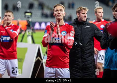 Aarhus, Dänemark. 26., Februar 2023. Mads Kaalund von Silkeborg, GESEHEN nach dem 3F. Superliga-Spiel zwischen Aarhus GF und Silkeborg IM Ceres Park in Aarhus. (Foto: Gonzales Photo - Morten Kjaer). Stockfoto