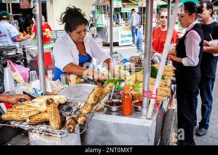 Garküche in Hidalgo Park (Hauptplatz), Tlaquepaque, Guadalajara, Jalisco, Mexiko Stockfoto