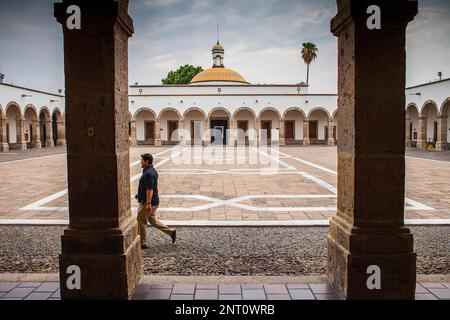 Innenhof des Hospicio Cabanas o Instituto Cultural Cabanas, Guadalajara, Jalisco, Mexiko Stockfoto