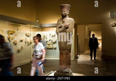 Das MET, Metropolitan Museum of Art. Ägyptische Galleries, New York City, USA Stockfoto