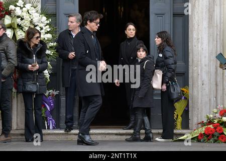 Rom, Italien. 27. Februar 2023. Gabriel Garko Rom, Beerdigung von Maurizio Costanzo. 27. Februar 2023 Guthaben: dpa/Alamy Live News Stockfoto