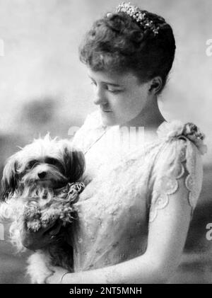 EDITH WHARTON (1862-1937), amerikanische Schriftstellerin und Designerin um 1890 Stockfoto