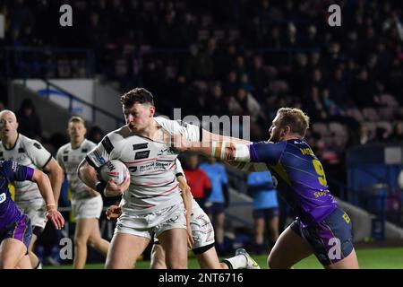 DCBL Stadium, Widnes, England. 27. Februar 2023 Betfred Championship, Widnes Vikings gegen Halifax Panthers; Betfred Championship Match zwischen Widnes Vikings und Halifax Panthers Guthaben: Mark Percy/Alamy Live News Stockfoto