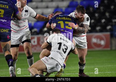 DCBL Stadium, Widnes, England. 27. Februar 2023 Betfred Championship, Widnes Vikings gegen Halifax Panthers; Betfred Championship Match zwischen Widnes Vikings und Halifax Panthers Guthaben: Mark Percy/Alamy Live News Stockfoto