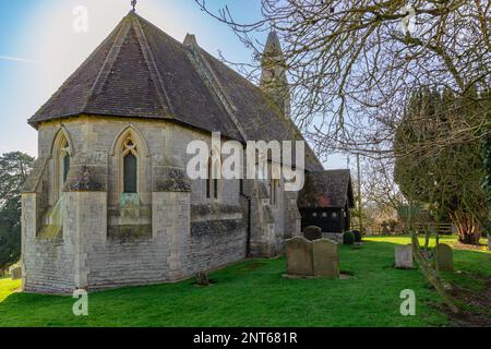 St. James C. of E. Church in Weethley, Warwickshire, England. Stockfoto