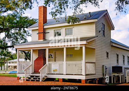 Das Pleasant Reed Interpretive Center ist im Ohr-O'Keefe Museum of Art, 22. Februar 2023, in Biloxi, Mississippi, zu sehen. Stockfoto