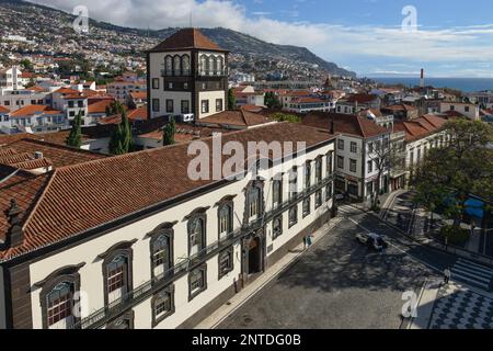 Rathaus, Praca do Municipio, Funchal, Madeira, Portugal Stockfoto